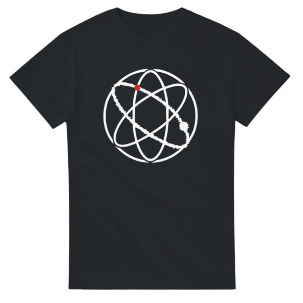 Ego and Awareness essential T-shirt by Casual Clash in black featuring three ovals and a red circle